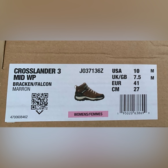 MERRELL Ladies Hiking waterproof Crosslander 3 Mid WP size 10 NIB - Picture 4 of 15
